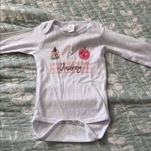 Pink and White Kids Bodysuit